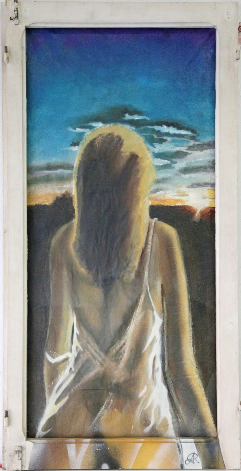Amanecer
Mixta: oleo y aerosol
112 x 55 cm. Precio- 550 €