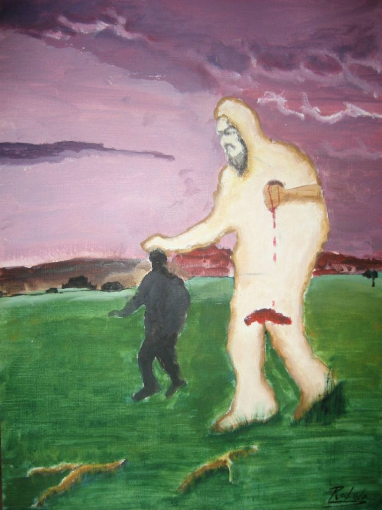 Oleo sobre papel lienzo
32 x 24 cm.