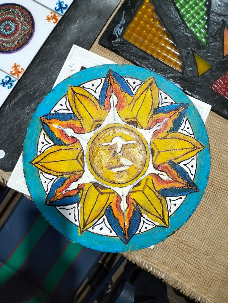 Acrílico sobre pizarra