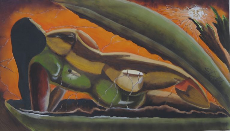 La fruta de la pasión
Oelo sbre lienzo
83 x 48 cm. Precio – 300 €