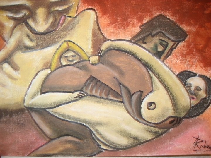 Lujuria
Oleo sobre papel lienzo
32 x 24 cm.