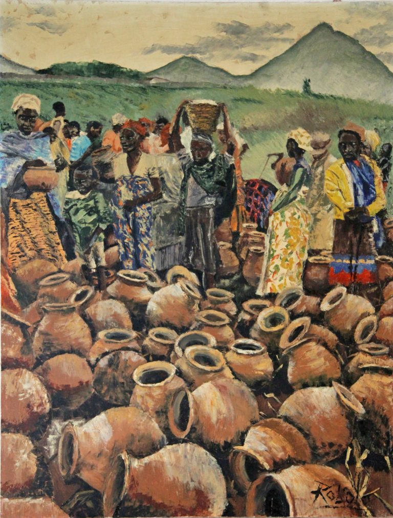 Mercado de cerámica
Oleo sobre lienzo
116 x 89 cm. Precio- 1.500 €