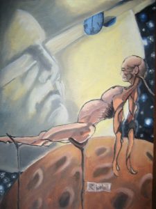 Pereza
Oleo sobre papel lienzo
32 x 24 cm.