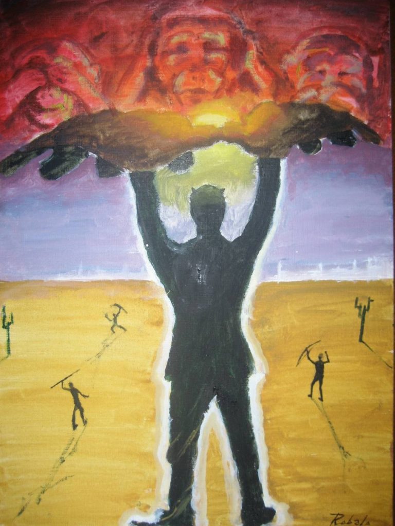 Soberbia
Oleo sobre papel lienzo
32 x 24 cm.