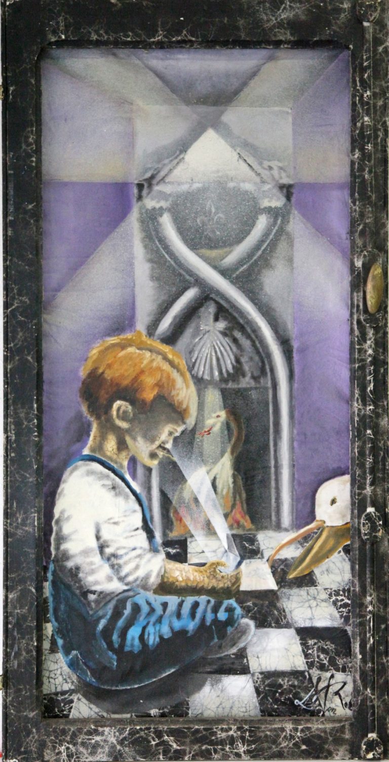 Templo de Ofiuco
Mixta: Oleo y aerosol sobre lienzo
110 x 50 cm- Precio- 600 €